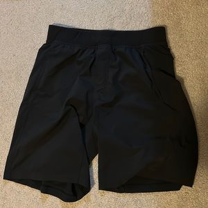 Used men’s large black Lululemon shorts Liner Less